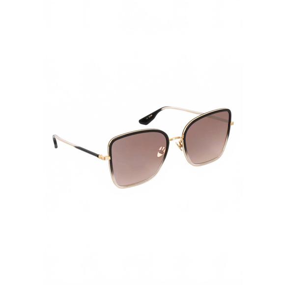 NEW KREWE women's jolene sunglasses in 18k titanium / nightfall mirrored - Picture 1 of 4